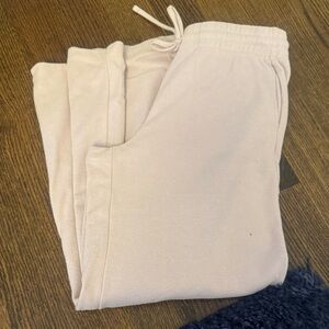 H&M Soft Pink Ribbed Joggers